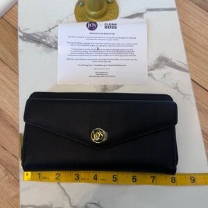 Joy Mangano Black Clutch Wallet